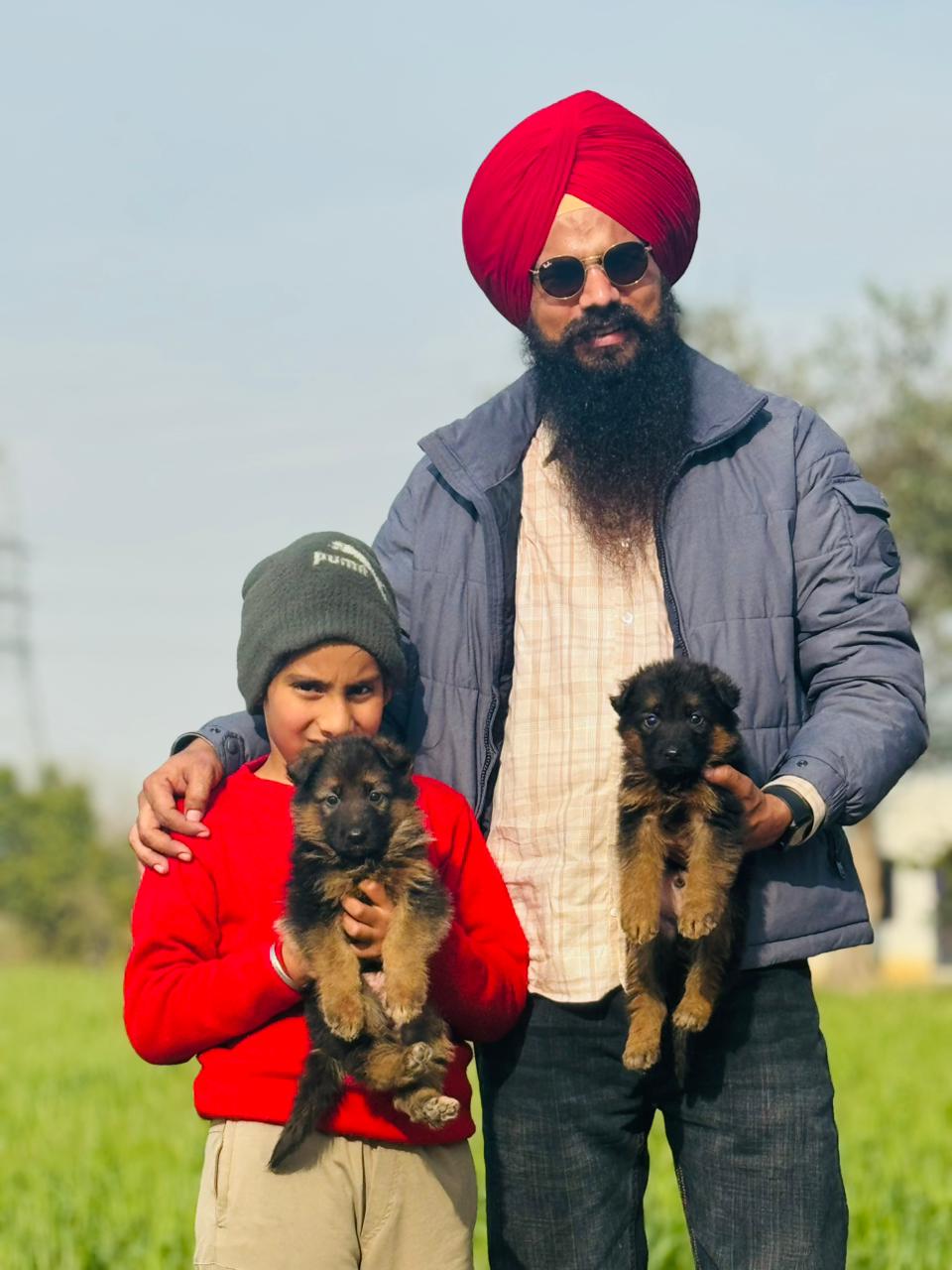 Cute puppy delivered to happy family in Mohali Punjab
