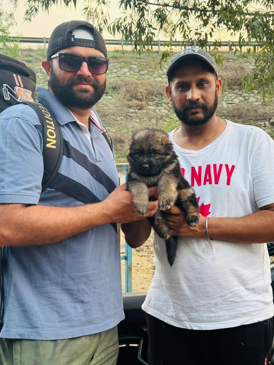 Happy customer with Chow Chow puppy from Punjab breeder
