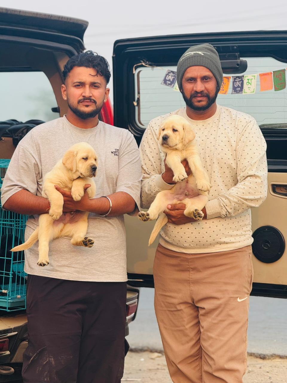 Happy customer with puppy from Kharoud Kennel Fatehgarh Sahib
